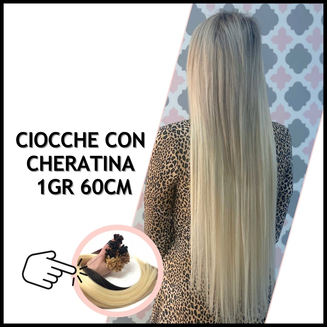 ciocche extension cheratina prezzi